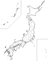 県境日本白地図
